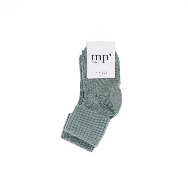 MP DENAMRK Wool Rib Baby Socks Lily Pad