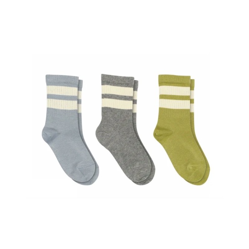 MP DENMARK Anker Socks 3-Pack Dusty Blue