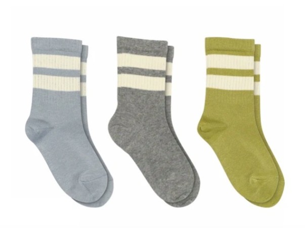 MP DENMARK Chaussette Anker 3-Pack Dusty Blue