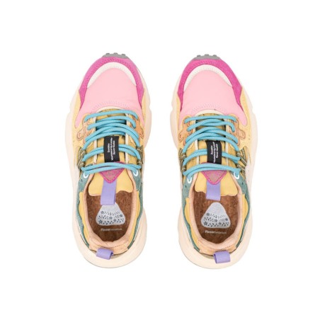 FLOWER MOUNTAIN Yamano 3 Suède/Nylon Fuchsia-Pink