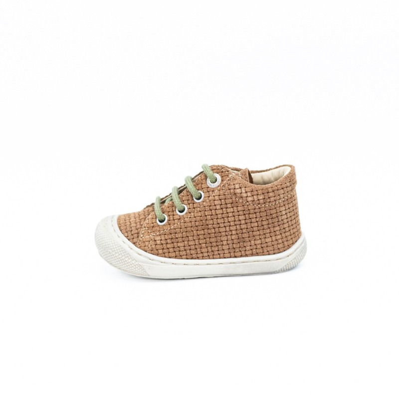 NATURINO Cocoon Suède Woven Brown-Militare