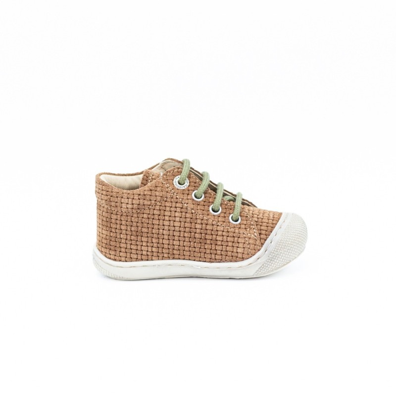 NATURINO Cocoon Suède Woven Brown-Militare