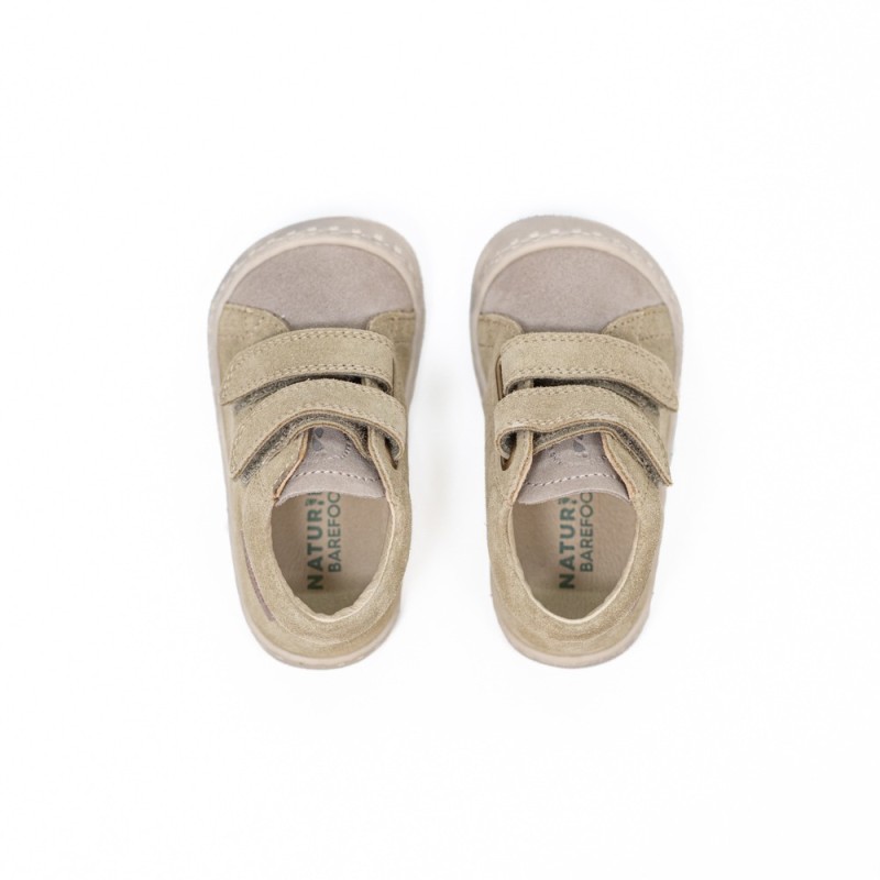 NATURINO Barefoot Amur VL Suède Beige-Stone