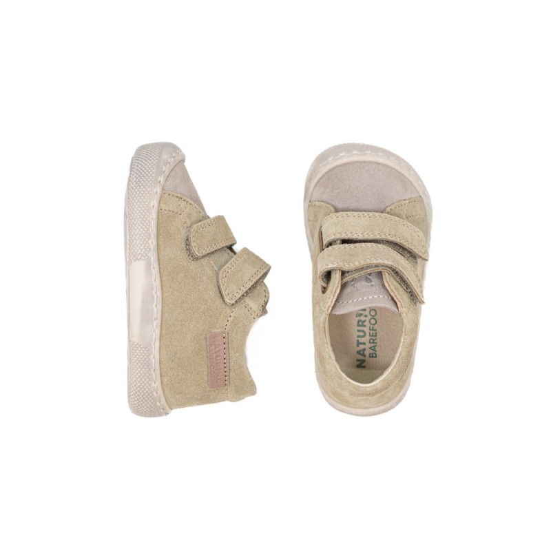 NATURINO Barefoot Amur VL Suède Beige-Stone