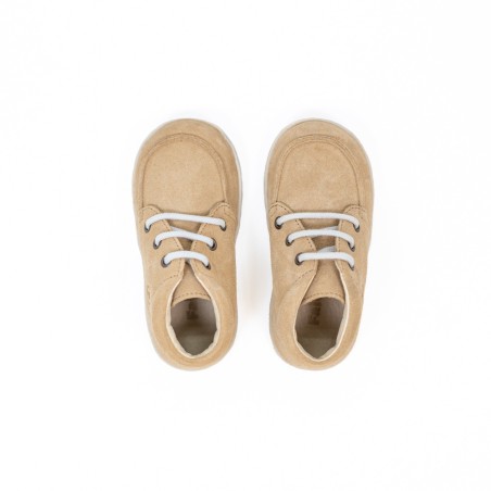 Bottines enfant nubuck sable Falcotto Ostrit | Victoire