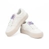FAGUO Walnut Platform Cotton Whi00