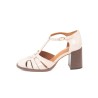 MAISON TOUFET Beatrice Cuir Verni Froissé Beige