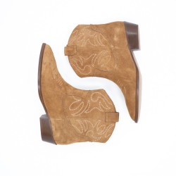 MAISON TOUFET -  Judith Cuir Velours Camel