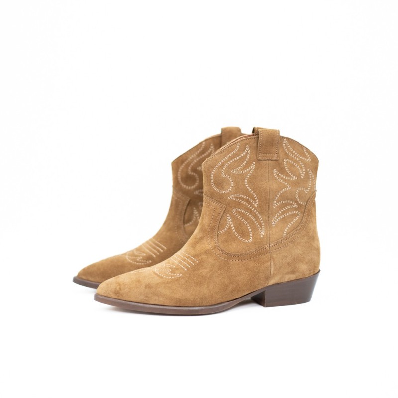 MAISON TOUFET -  Judith Cuir Velours Camel