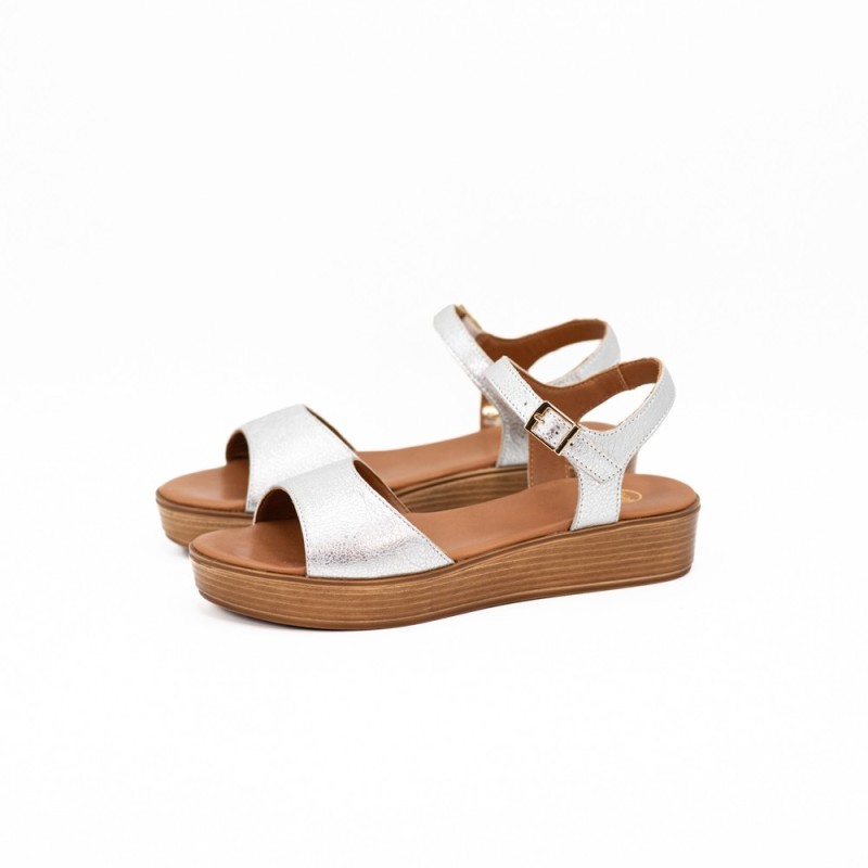 SMS Selma Cuir Metal Argent