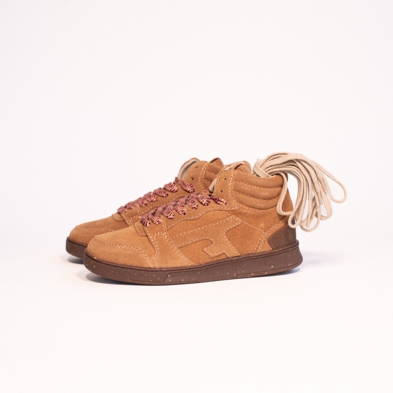 FAGUO Hazel Mid Basket Suède Cam00