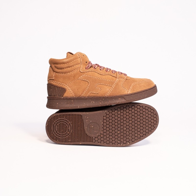 FAGUO Hazel Mid Basket Suède Cam00