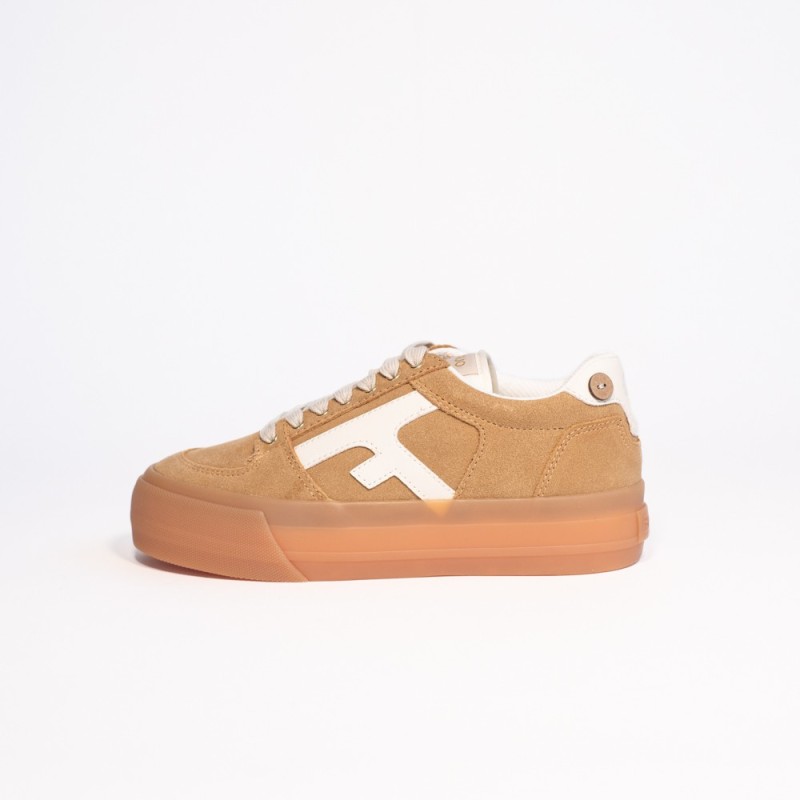FAGUO Walnut Platform Tennis Suède BEI07