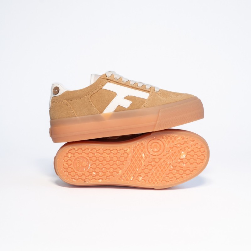 FAGUO Walnut Platform Tennis Suède BEI07