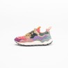 FLOWER MOUNTAIN Yamano 3 Woman Suède/Nylon Burgundy-Fuchsia-Cipria