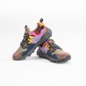 FLOWER MOUNTAIN Yamano 3 Woman Suède/Nylon Leo Anthracite Violet