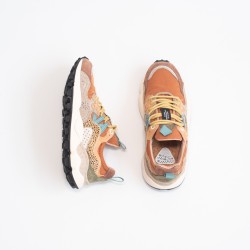 FLOWER MOUNTAIN Yamano 3 Uni Suède/Pony Darkgrey-Mud-Warm-Brown