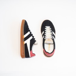 GOLA Womens Cyclone Trainer Black/OffWhite/Coral/Gum