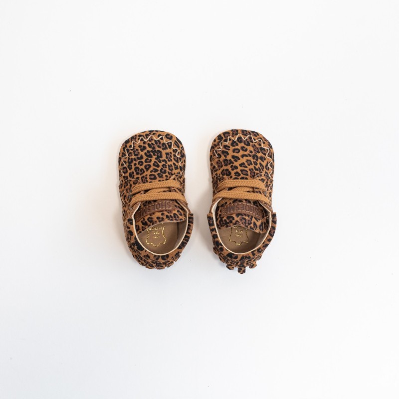 SHOESME BP25W008-D Léopard Cognac