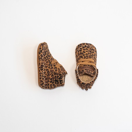SHOESME BP25W008-D Léopard Cognac