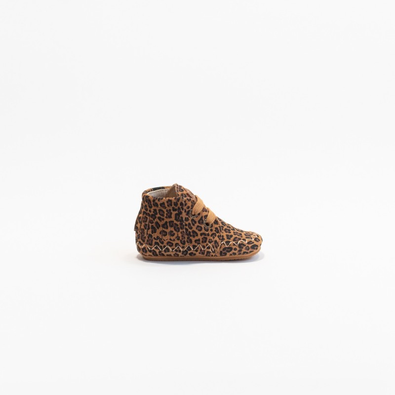 SHOESME BP25W008-D Léopard Cognac