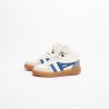 GOLA - Children's Talon Trainer White/Marine Blue/Cement/Gum