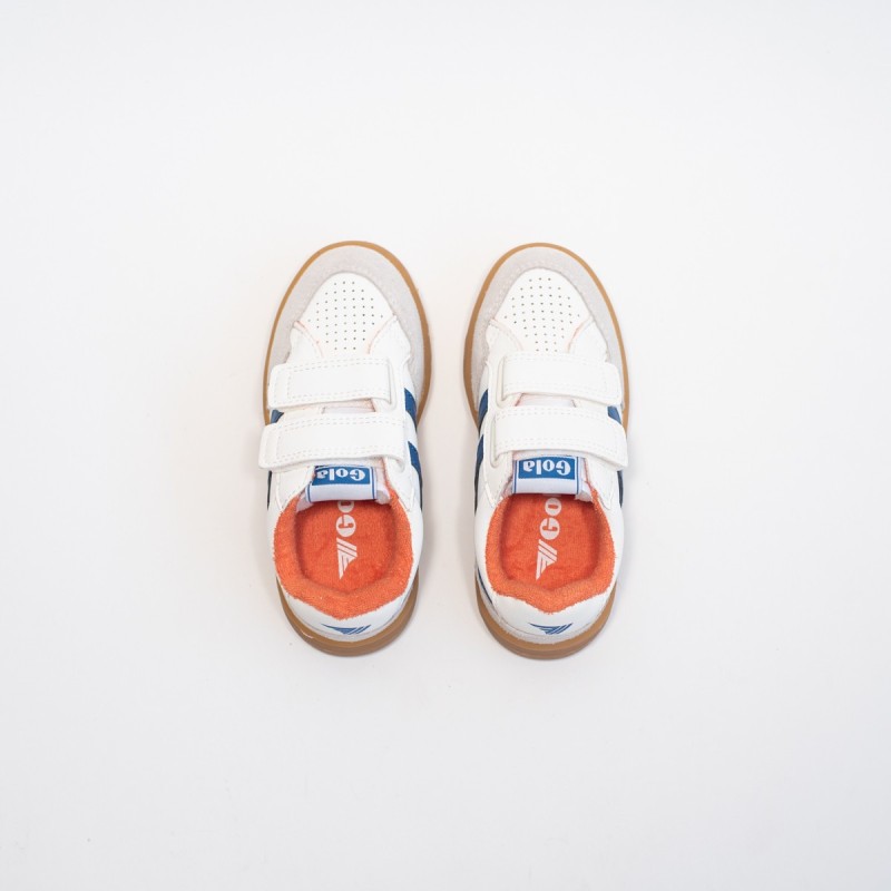 GOLA - Children's Eagle Strap Trainer White/Marine