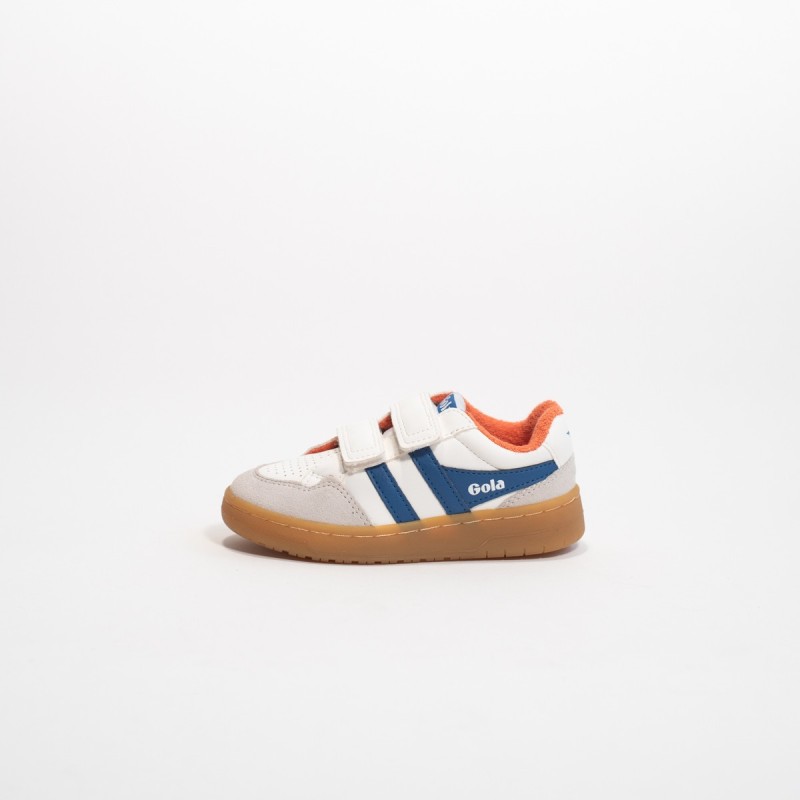 GOLA - Children's Eagle Strap Trainer White/Marine