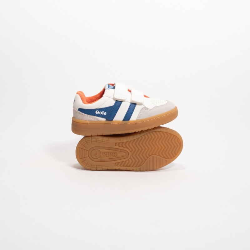 GOLA - Children's Eagle Strap Trainer White/Marine