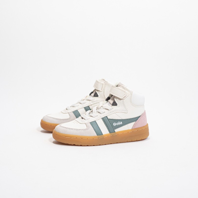 GOLA - Children's Talon Trainer White/Slate/ChalkPink/Gum