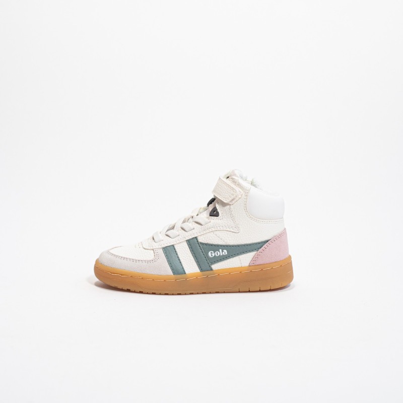 GOLA - Children's Talon Trainer White/Slate/ChalkPink/Gum