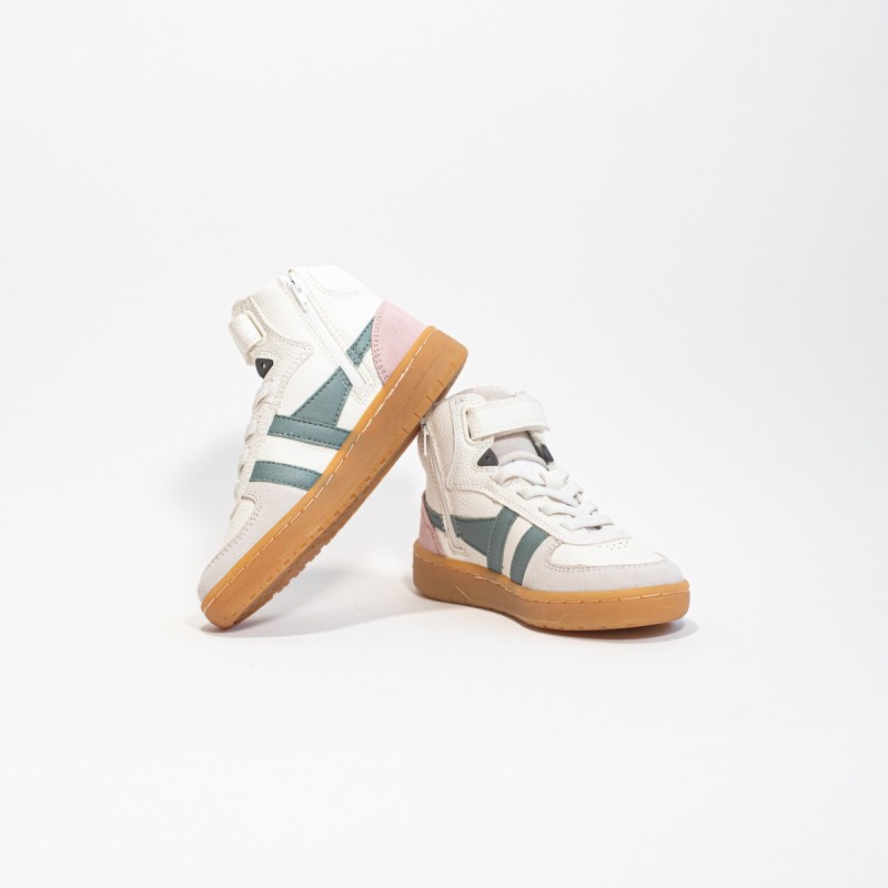 GOLA - Children's Talon Trainer White/Slate/ChalkPink/Gum