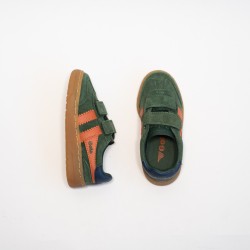 GOLA - Children's Viper Strap Trainer Evergreen/MoodyOrange/Navy/Gum