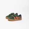 GOLA - Children's Viper Strap Trainer Evergreen/MoodyOrange/Navy/Gum