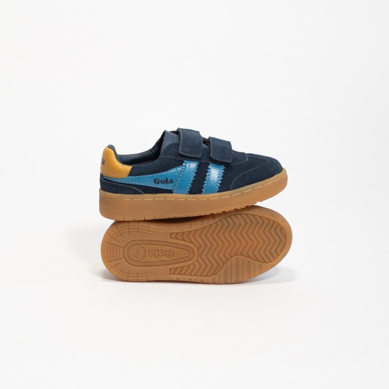 GOLA - Children's Viper Strap Trainer Navy/Santorini/Gum