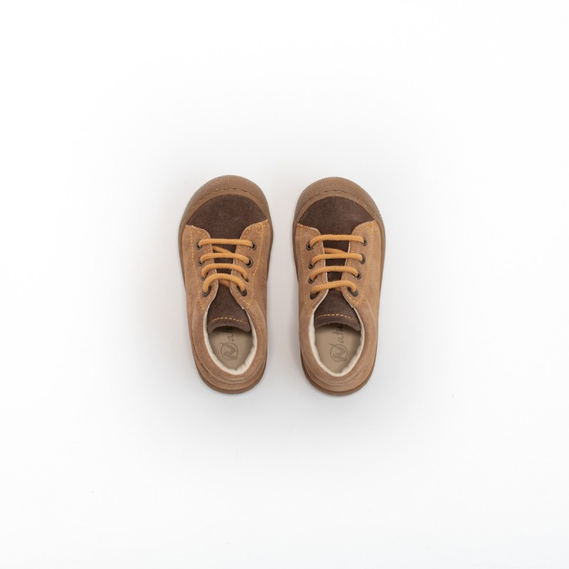 NATURINO Cocoon Suède Brown-Dark Brown-Zucca
