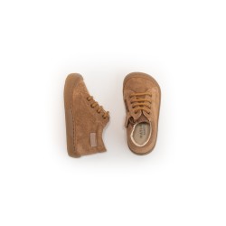 NATURINO Barefoot Amur Zip Suède Brown