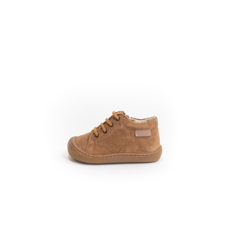 NATURINO Barefoot Amur Zip Suède Brown
