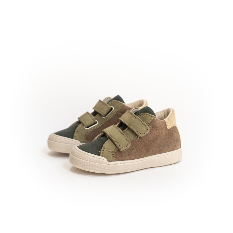 NATURINO Lovan VL Suède Wax Forest Lightbrown-Militare