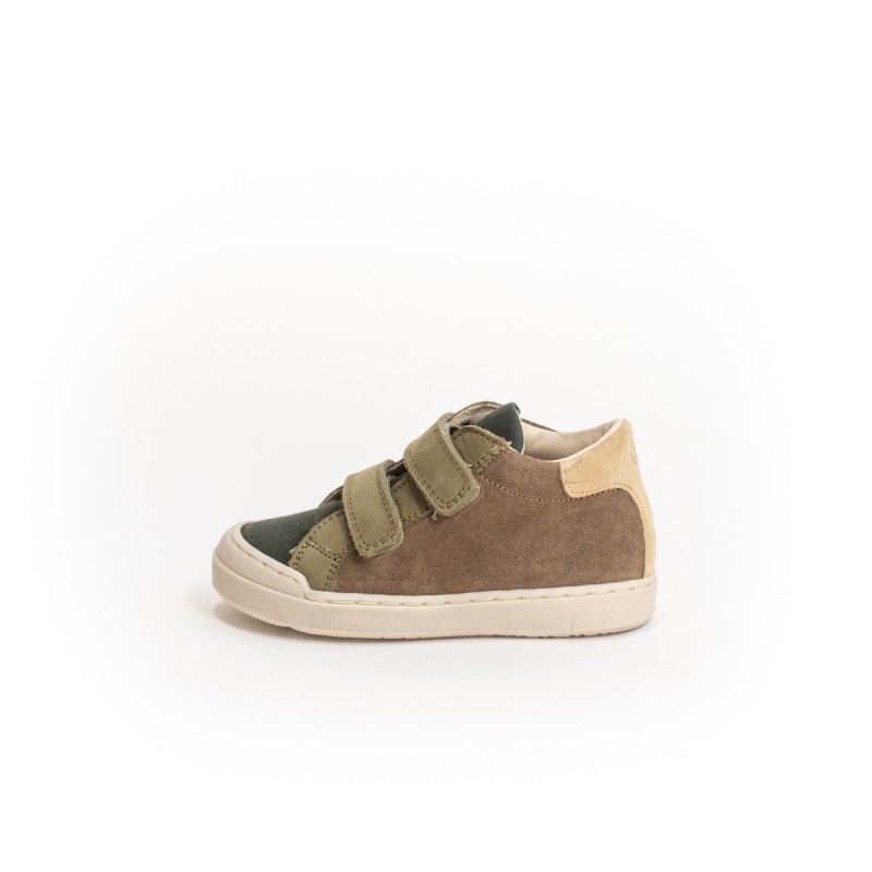 NATURINO Lovan VL Suède Wax Forest Lightbrown-Militare