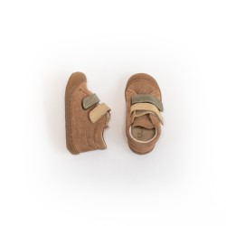 NATURINO Corkel VL  Suède Brown-Militare-Sand