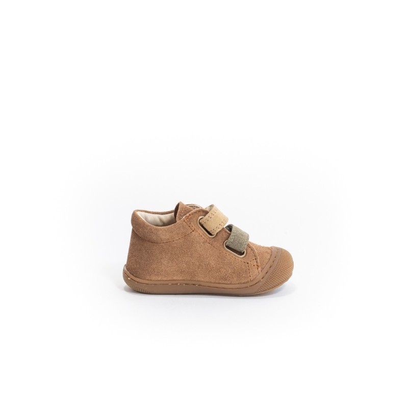 NATURINO Corkel VL  Suède Brown-Militare-Sand