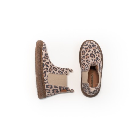 NATURINO Chelsea Boots Figus Suède Jaguar Taupe