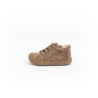 NATURINO Cocoon Zip Suède LightBrown-Militare
