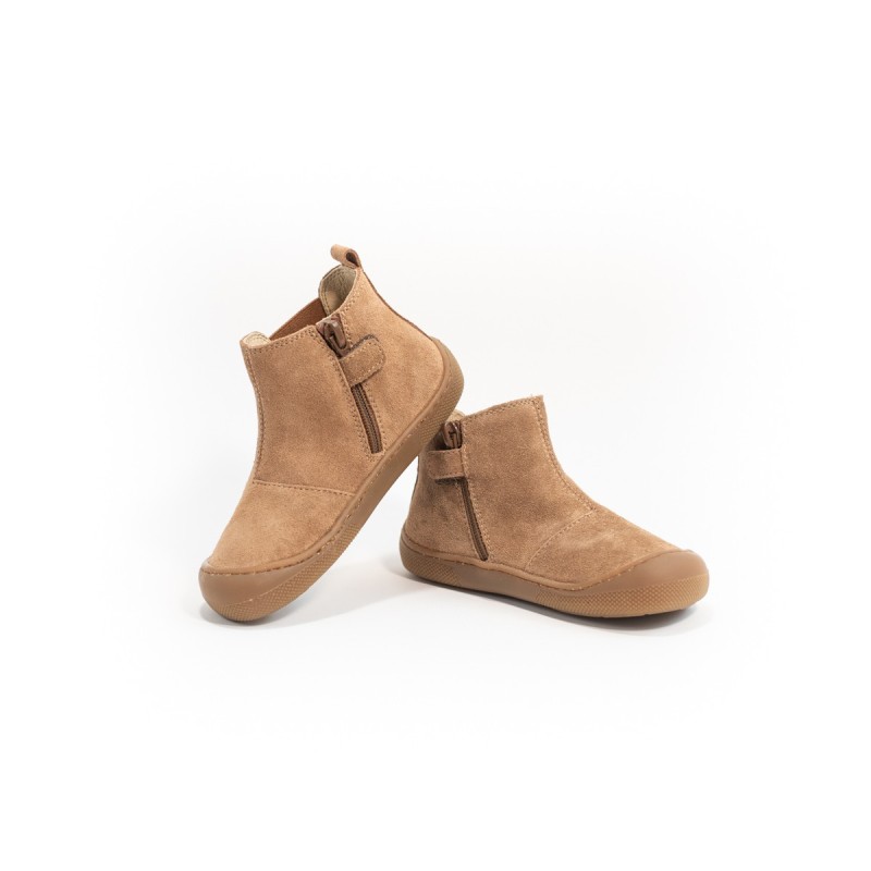 NATURINO Barefoot Glitty Suède Brown