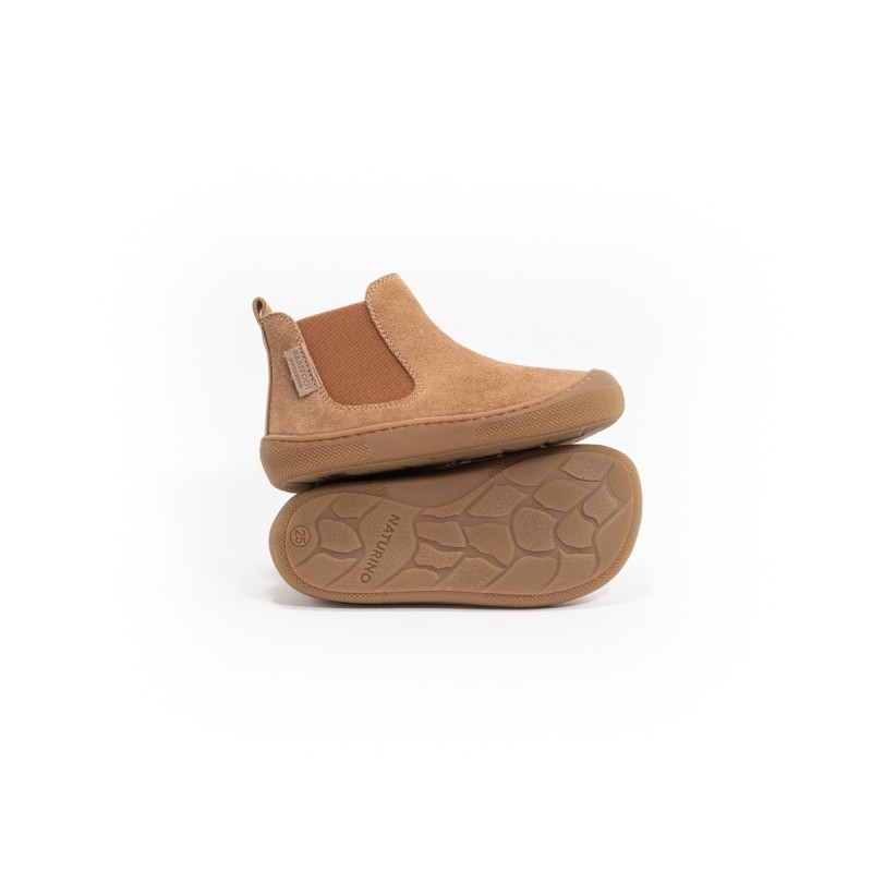 NATURINO Barefoot Glitty Suède Brown