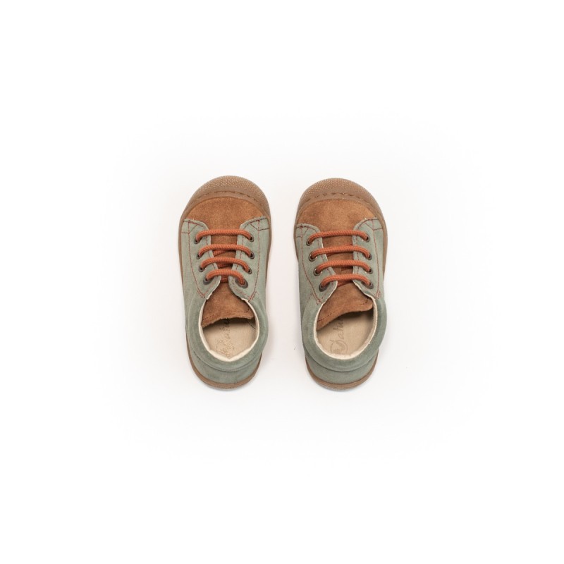 NATURINO Cocoon Suède Olive-Brown-Copper