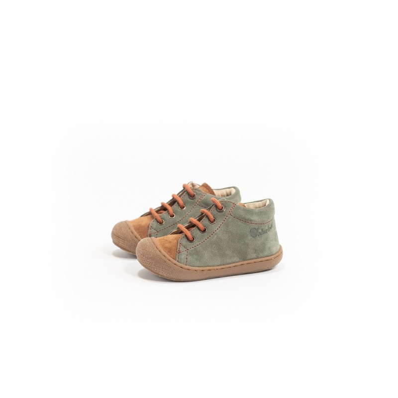 NATURINO Cocoon Suède Olive-Brown-Copper