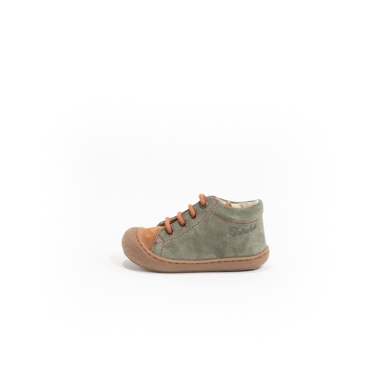 NATURINO Cocoon Suède Olive-Brown-Copper