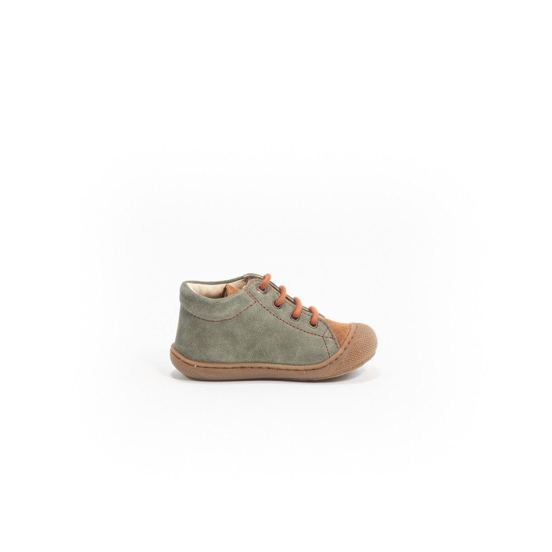 NATURINO Cocoon Suède Olive-Brown-Copper